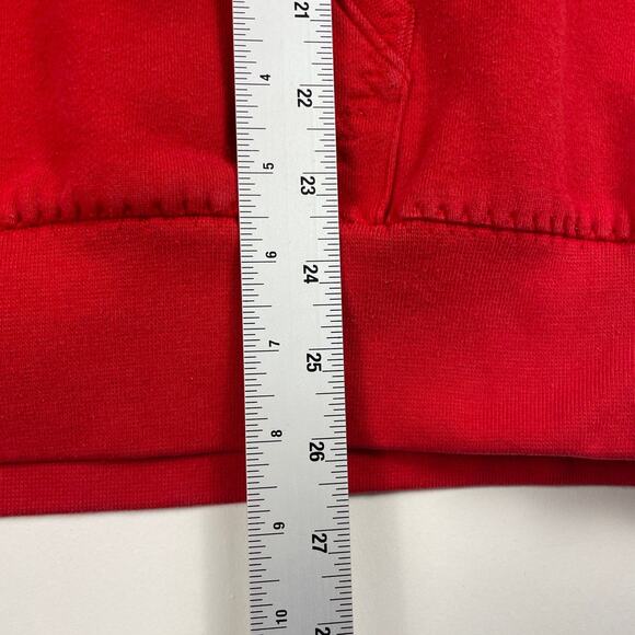 Vintage Ohio State Buckeyes Red Gray Football Hoodie Sweatshirt Fits like Large - Picture 9 of 9